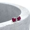 Ruby Six Claw Cathedral Set Studs