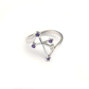 Southern Cross White Gold Tanzanite and Diamond Ring