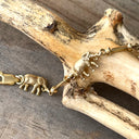 Petite 9 Carat Yellow Gold Full Elephant Bracelet