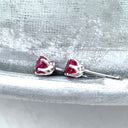 Ruby Six Claw Cathedral Set Studs