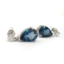 London Blue Topaz and Diamond Earrings