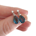 London Blue Topaz and Diamond Earrings