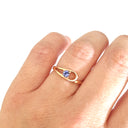 Looped Rose Gold Tanzanite Ring