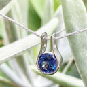 Luxurious Open Bezel Set Tanzanite Pendant