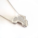 Map of Africa Slider Pendant with White Diamonds