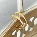 Medium Yellow Gold Rope Hoops