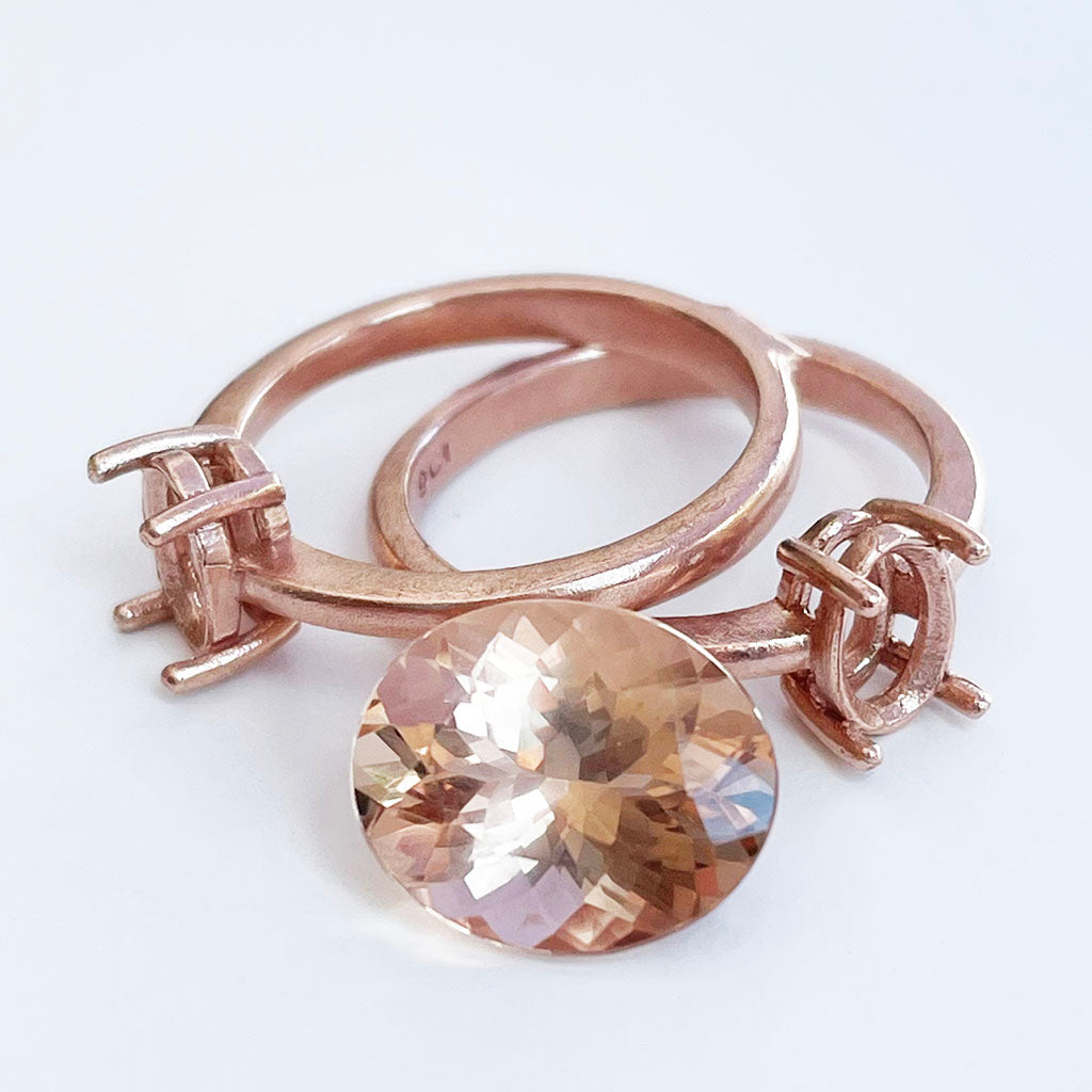 Morganite - Peach Oval Cut - 4.28ct