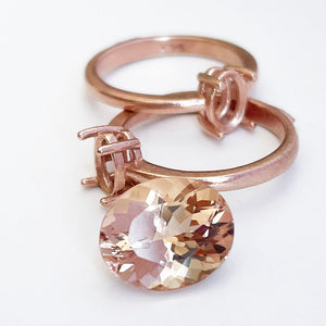 Morganite - Peach Oval Cut - 4.28ct