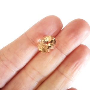 Morganite - Peach Oval Cut - 4.28ct