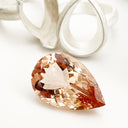 VMorganite - Peach Pear Cut - 14.29ct