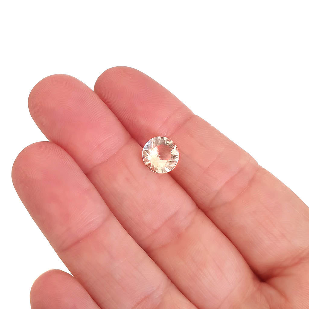 Morganite - Peachy Pink Round Cut - 2.00ct