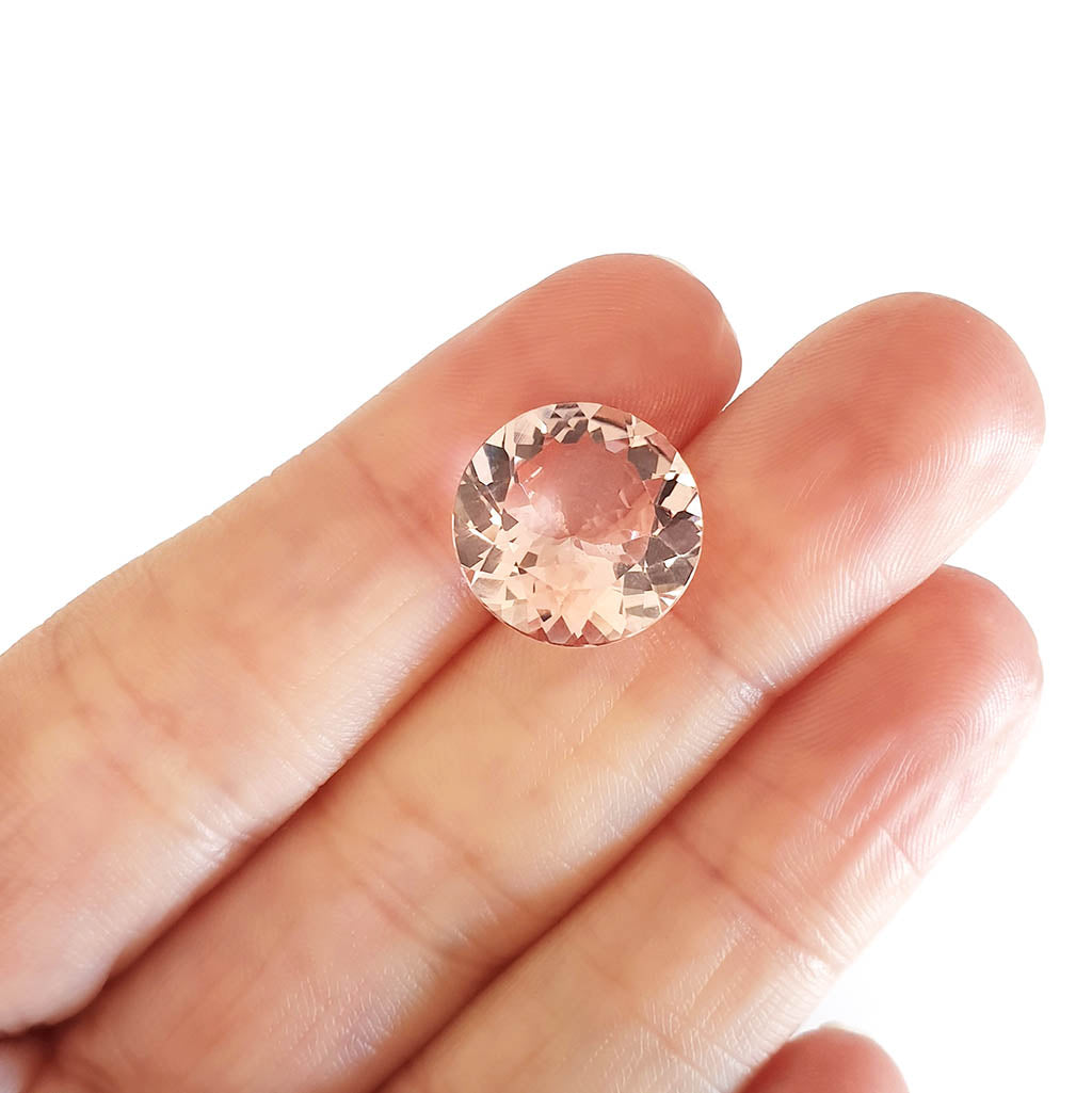 Morganite - Pink Round Cut - 6.87ct