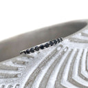 Delicate Black Diamond Stacking Ring