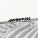 Delicate Black Diamond Stacking Ring
