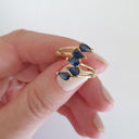 Multi Pear Cut Blue Sapphire Ring