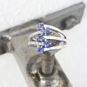 Multiband Tanzanite and Diamond Ring