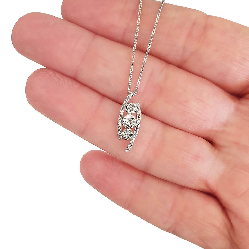 Multiple Diamond Cluster Pendant