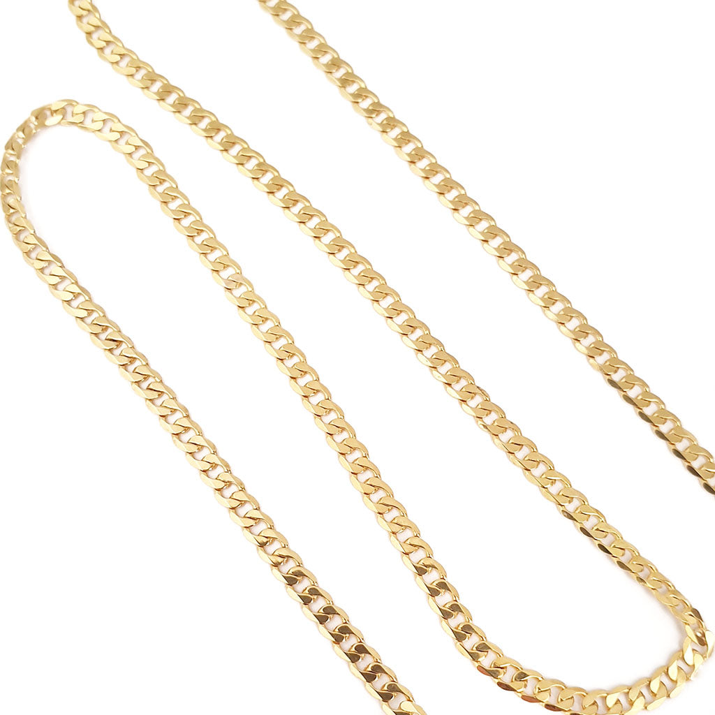  Opulent Yellow Gold Curb Chain