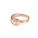 Organic Flow Rose Gold and Diamond Ring