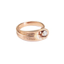 Organic Flow Rose Gold and Diamond Ring