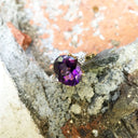 Oval Cut Amethyst Ring with Petite Diamond Accents