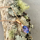 Oval Cut Tanzanite and Petite Diamond Highlight Pendant