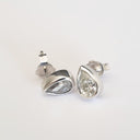 Pear Cut White Diamond Earrings