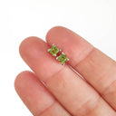 Peridot Square Cut Studs