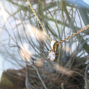 Petit Yellow Gold 4 Claw Diamond Pendant