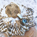 Petite Aquamarine Four Claw Solitaire pendant