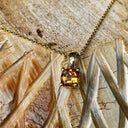 Petite Cushion Cut Citrine Pendant