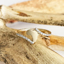 Petite Elegant Twist Africa Yellow Gold Diamond Ring