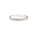 Petite Half Eternity Prong Set Diamond Ring
