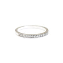 Petite Half Eternity Prong Set Diamond Ring