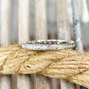 Petite Half Eternity Prong Set Diamond Ring Rich text editor