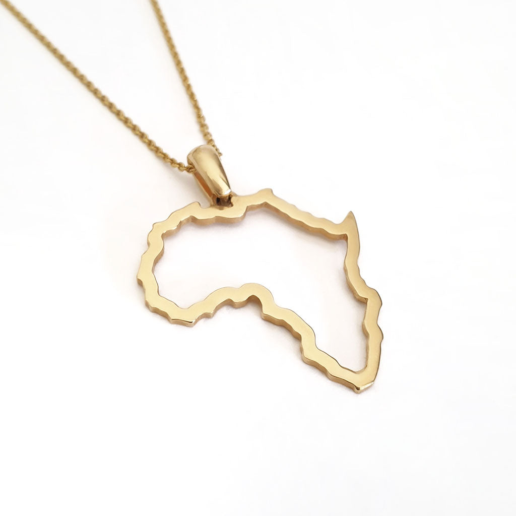 Africa pendant sales real gold