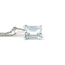 Petite Octagonal Aquamarine Pendant