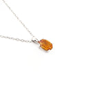Petite Oval Cut  Citrine Pendant