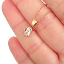 Petite Oval Cut Morganite Pendant