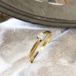 Petite princess on sale cut engagement rings