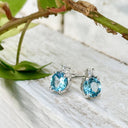 Petite Topaz Diamond Accent Studs