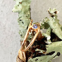 Petite Tube Set Split Shank Tanzanite Ring