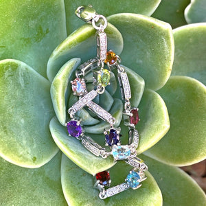 Rainbow And Diamond Studded Bracelet