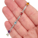 Rainbow And Diamond Studded Bracelet