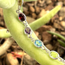 Rainbow Oval Bezel Set Bracelet
