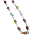 Rainbow Oval Bezel Set Bracelet