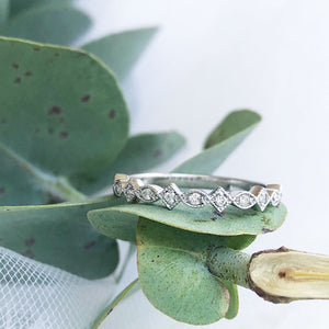 Raised Cushion Cut Aquamarine, Diamond Engagement Ring with Diamond Wedding Band Set **