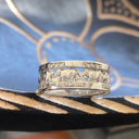 Rhino and Diamond White Gold Ring