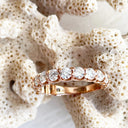Rose Gold 15 Diamond 3/4 Eternity Band
