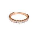 Rose Gold 19 Diamond 34 Eternity Band